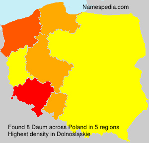 Surname Daum in Poland