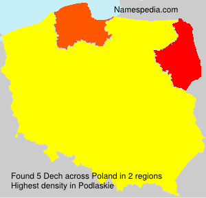 Surname Dech in Poland