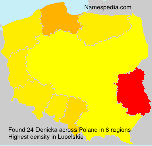 Surname Denicka in Poland