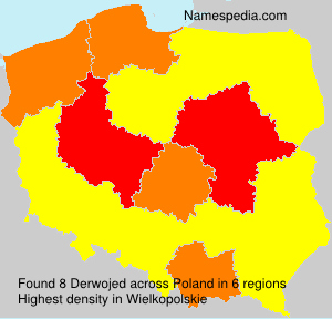 Surname Derwojed in Poland