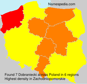 Surname Dobraniecki in Poland