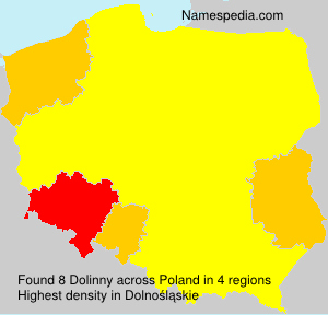 Surname Dolinny in Poland