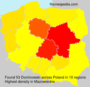 Surname Dominowski in Poland