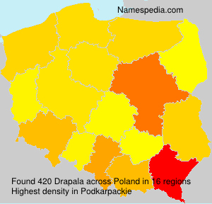 Surname Drapala in Poland