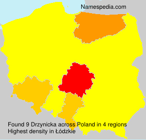 Surname Drzynicka in Poland
