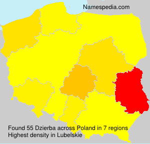 Surname Dzierba in Poland