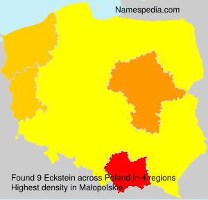 Surname Eckstein in Poland