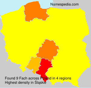 Surname Fach in Poland
