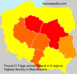Surname Fajge in Poland