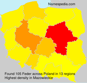Surname Feder in Poland