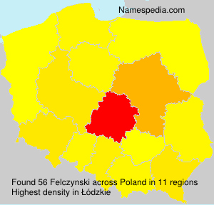 Surname Felczynski in Poland