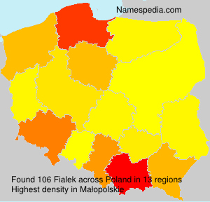 Surname Fialek in Poland