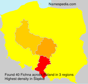 Surname Fichna in Poland