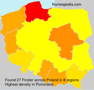 Surname Finster in Poland