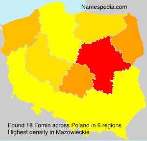 Surname Fomin in Poland
