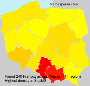 Surname Francuz in Poland