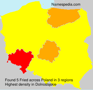 Surname Fried in Poland