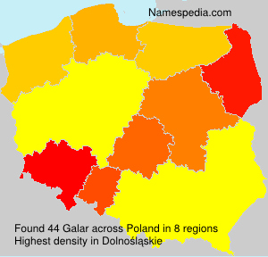 Surname Galar in Poland