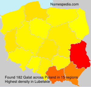 Surname Galat in Poland