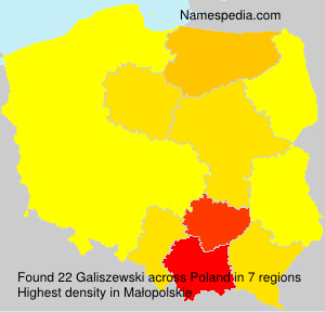 Surname Galiszewski in Poland