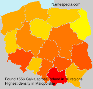 Surname Galka in Poland