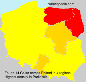 Surname Galko in Poland