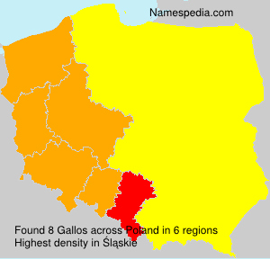Surname Gallos in Poland