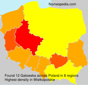 Surname Galowska in Poland