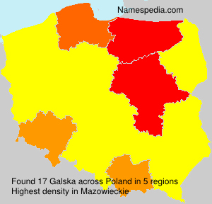 Surname Galska in Poland