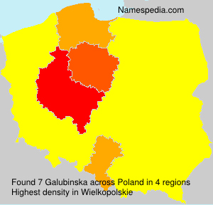Surname Galubinska in Poland