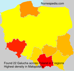 Surname Galucha in Poland