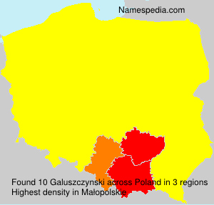 Surname Galuszczynski in Poland
