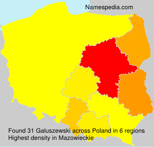 Surname Galuszewski in Poland