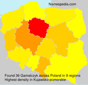 Surname Gamalczyk in Poland