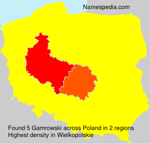 Surname Gamrowski in Poland
