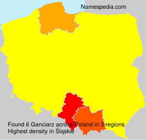 Surname Ganciarz in Poland