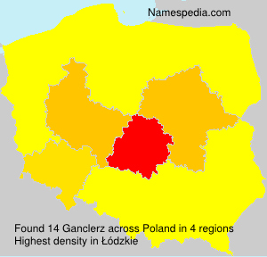 Surname Ganclerz in Poland