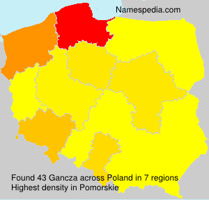 Surname Gancza in Poland