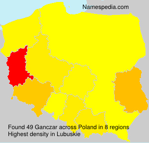 Surname Ganczar in Poland