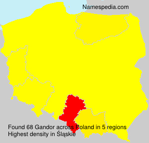 Surname Gandor in Poland