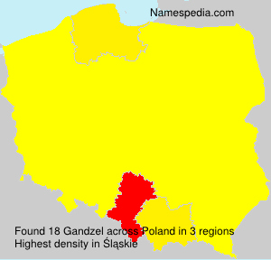 Surname Gandzel in Poland