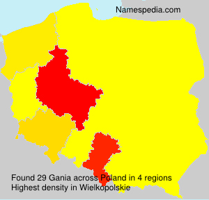 Surname Gania in Poland