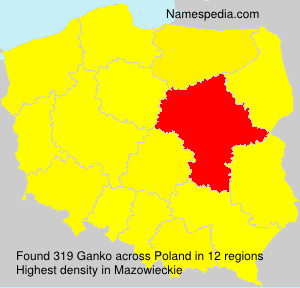 Surname Ganko in Poland
