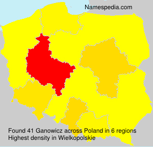 Surname Ganowicz in Poland