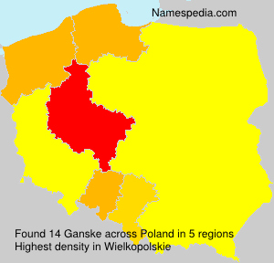 Surname Ganske in Poland