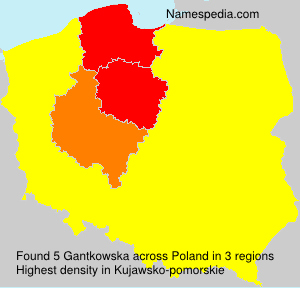 Surname Gantkowska in Poland