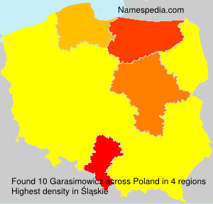 Surname Garasimowicz in Poland