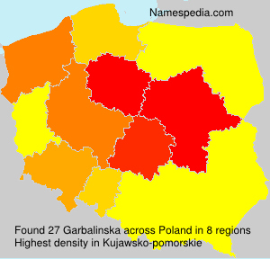 Surname Garbalinska in Poland