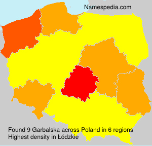 Surname Garbalska in Poland