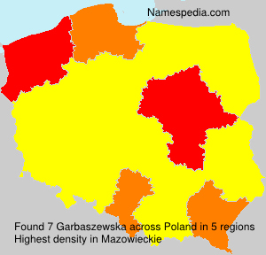 Surname Garbaszewska in Poland